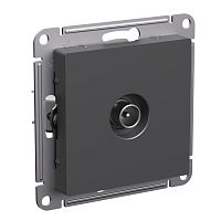 Розетка TV Проходная без рамки Systeme Electric AtlasDesign 1-м. базальт картинка